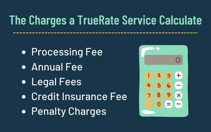 The Charges a TrueRate Service Calculate